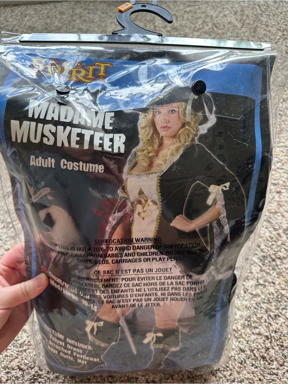 Spirit Halloween Madame Musketeer Costume size small - Picture 11 of 12
